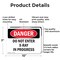 Signmission Do Not Enter X-Ray In Progress Danger Sign, Aluminum, 10in W x 7in L, 2PK OS-2PACK-DS-A-710-L-2143 - alternate 4